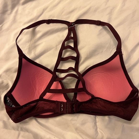 Maroon lace push-up bra- brand new condition (worn once) - Picture 2 of 2